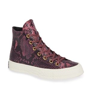 Purple Faux Sneakers Converse Hi Top Size 10